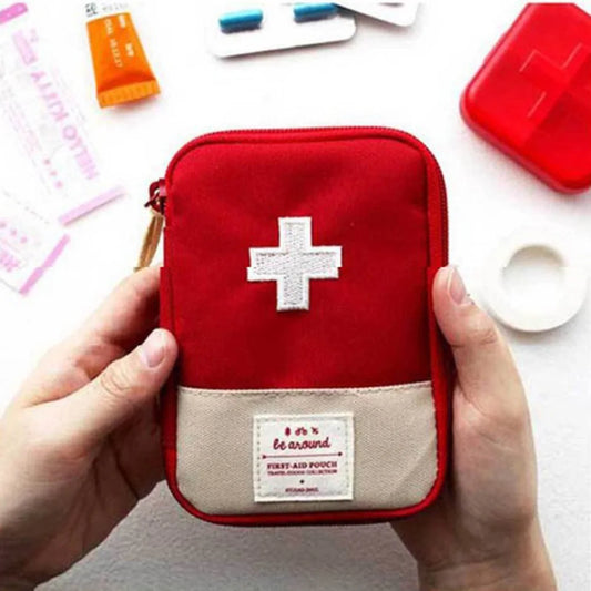 First Aid Medical Kit Travel Outdoor Camping Useful Portable Mini Medicine Storage Bag Camping Emergency Survival Bag Pill Case