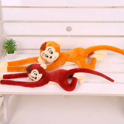 Long Arm Ape Monkey Plush Toys Cartoon Aniaml Chimpanzee Stuffed Doll Birthday Gift for Kids Girl Size 60-65cm