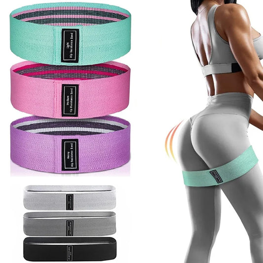 Women's Fitness Resistance Band Buttocks Exercise Suitable for Training Hips Leg Elastic Cloth Rubber Bands For Sport Equipment