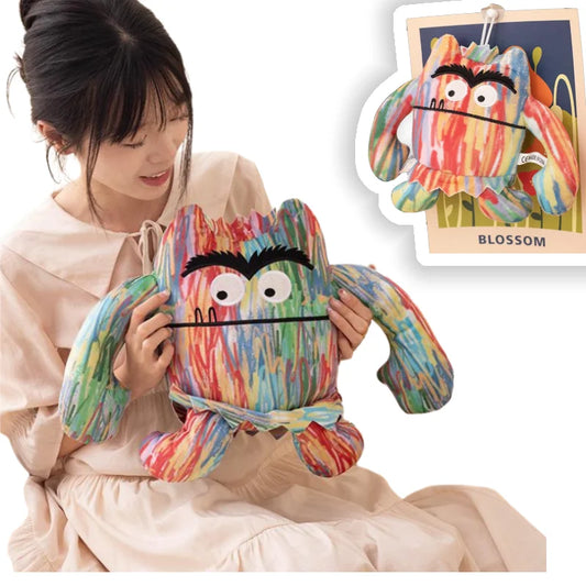 Creative Colorful Monster Throw Pillow Dolls Stuffed Toys Super Soft Office Chair Cushion Home Decor Girls Kids Birthday Gifts