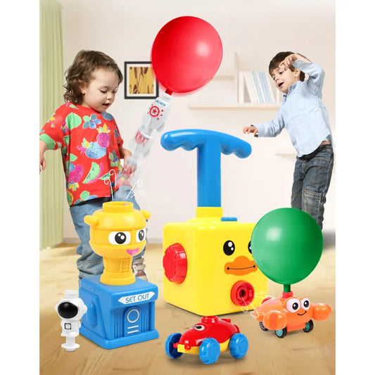 Exciting Air-Powered Car Toy for 3-4 Year Old Boys - Fun Balloon Experiments Included! Christmas,Halloween ,Thanksgiving gifts