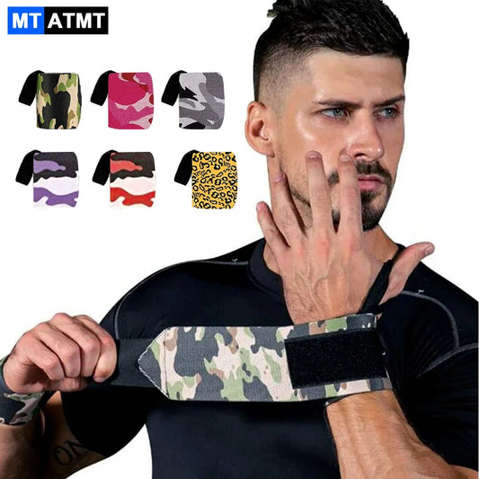MTATMT 1Pcs Sport Weight Lifting Wristband Wrist Support Gym Training Bar Fitness Padded Wrist Thumb Brace Strap Wrap