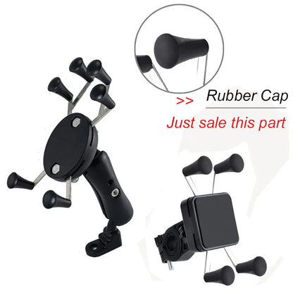 Fimilef Bike Phone Holder Stand Moto Accessories for bike Mobile Cell Phone Bicycle Motorcycle Grip Mount Holder Silicone Cap