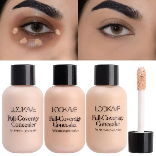 Full Cover Liquid Concealer Cream Makeup 12ML Invisible Eye Dark Circles Cream Face Foundation Waterproof Make Up Base Cosmetics