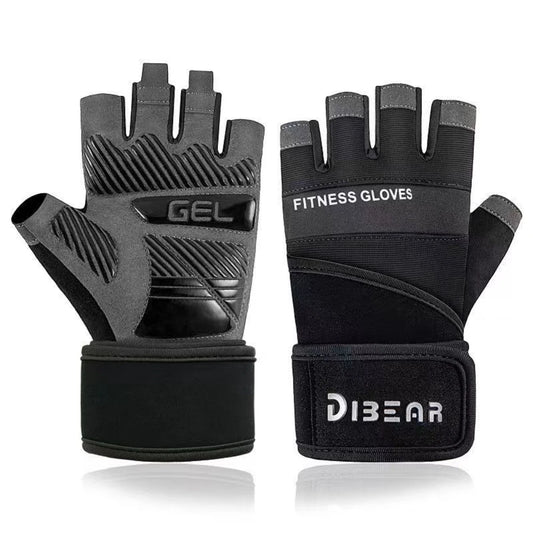 1 Pair Gym Gloves Fitness Weightlifting Gloves Body Building Training Sports Exercise Dumbbell Sport Workout Glove for Men Women