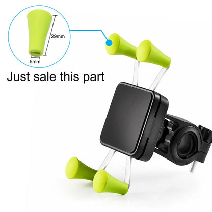 Fimilef Bike Phone Holder Stand Moto Accessories for bike Mobile Cell Phone Bicycle Motorcycle Grip Mount Holder Silicone Cap